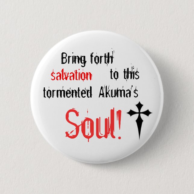 Badge Rond 5 Cm D. Bouton gris d'homme (Devant)