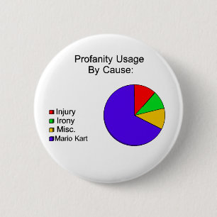 Badge Rond 5 Cm D ** Coquilles de bleu de N !