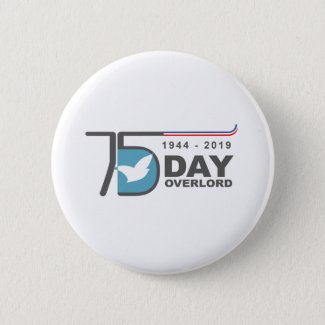 Badge Rond D-Day Overlord 1944 2019