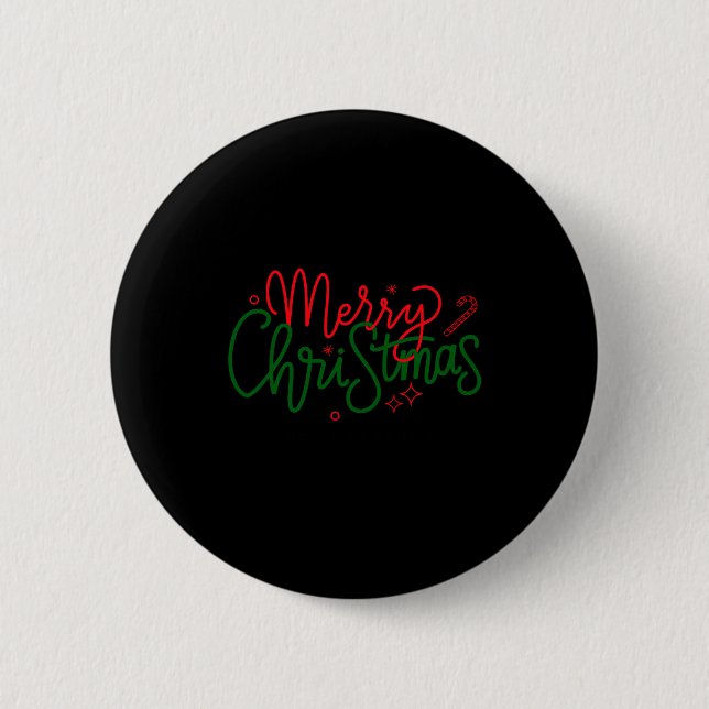 Badge Rond 5 Cm D Family Christmas Family Name  (Devant)