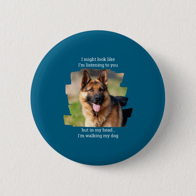 Badge Rond 5 Cm D Pet Photo Funny Dog Dad  (Devant)
