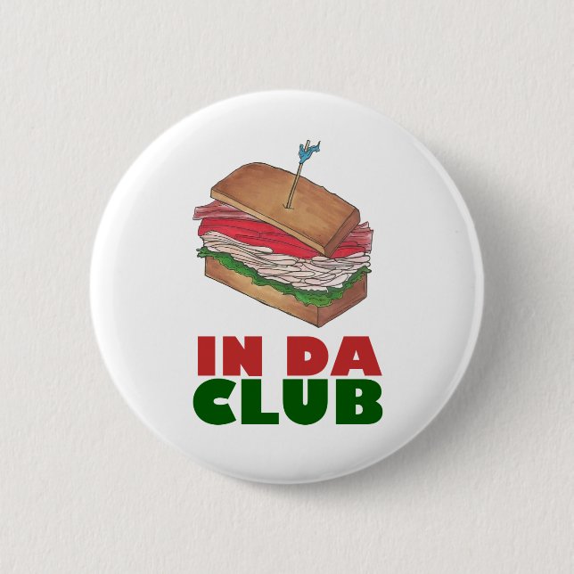 Badge Rond 5 Cm Da Club Turkey Club Sandwich Diner Foody Diner (Devant)