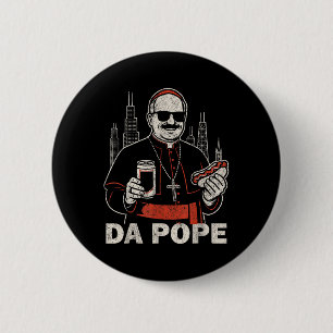 Badge Rond 5 Cm Da Pope De L'Amérique Chicago Pape Leo Xiv Funny V