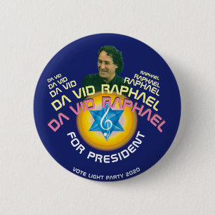 Badge Rond 5 Cm Da Vid Raphael, MD pour Président 2020