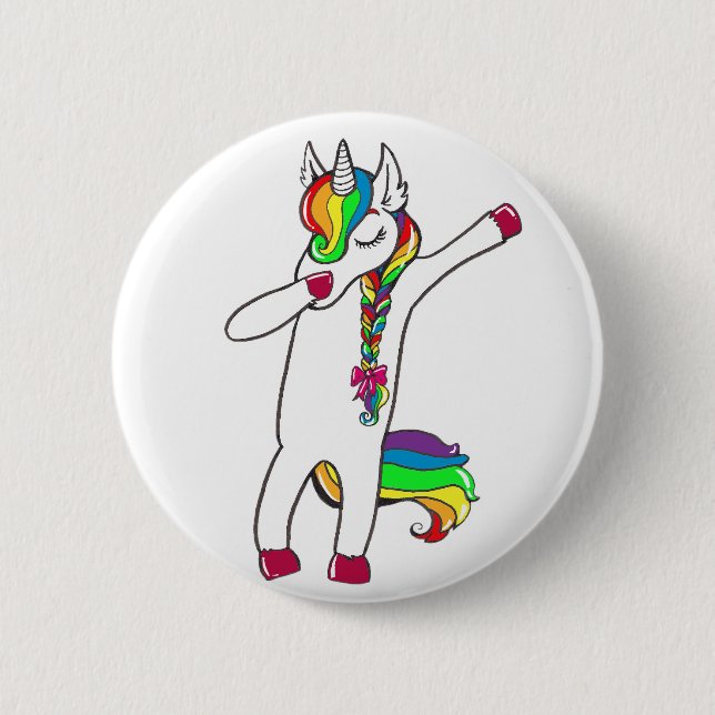 Badge Rond 5 Cm Dab licorne (Devant)