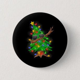 Badge Rond 5 Cm Dabbing Christmas Tree Pour Garçons Filles Hommes