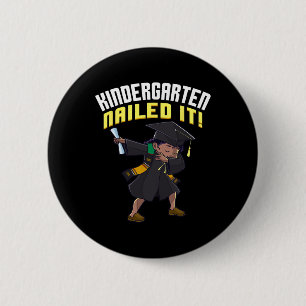 Badge Rond 5 Cm Dabbing Graduation Cl Of 2025 Girl Kindergarten Na