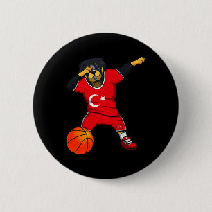 Badge Rond 5 Cm Dabbing Rottweiler Dinde Jersey Turque Esquisse Fa