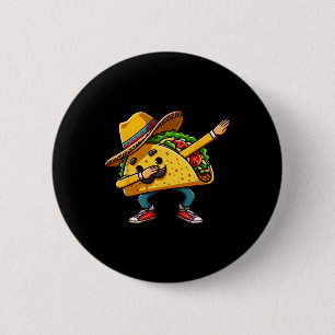 Badge Rond 5 Cm Dabbing Taco Mexicain Cinco De Mayo Garçons Hommes