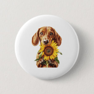Badge Rond 5 Cm Dachshund