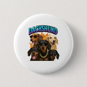 Badge Rond 5 Cm Dachshund