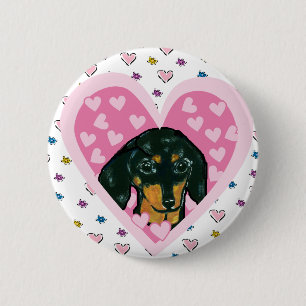 Badge Rond 5 Cm Dachshund