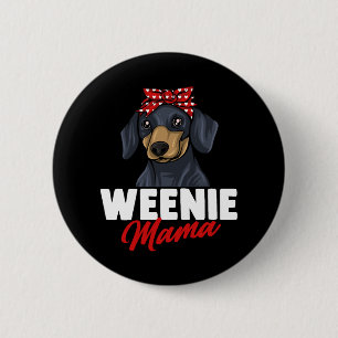 Badge Rond 5 Cm Dachshund Cadeau Dixie Wiener Doxie Dackel