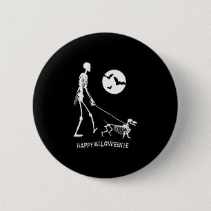 Badge Rond 5 Cm Dachshund Halloween