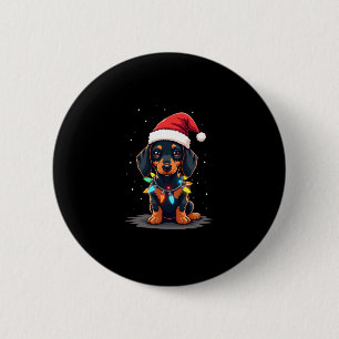 Badge Rond 5 Cm Dachshund illuminations de Noël Noël Noël Noël Noë