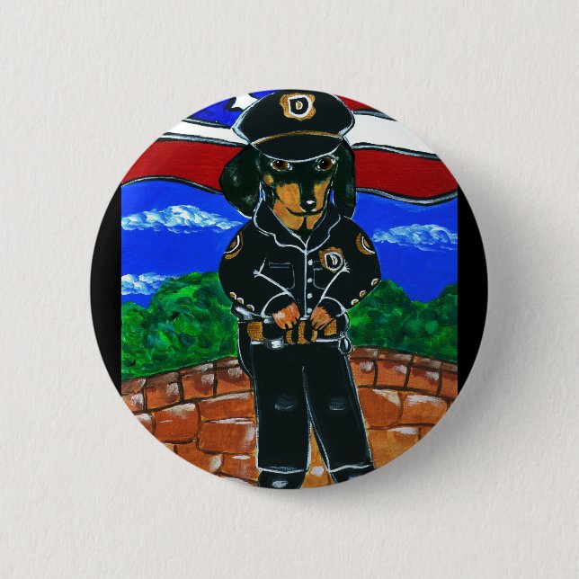Badge Rond 5 Cm Dachshunds (Devant)