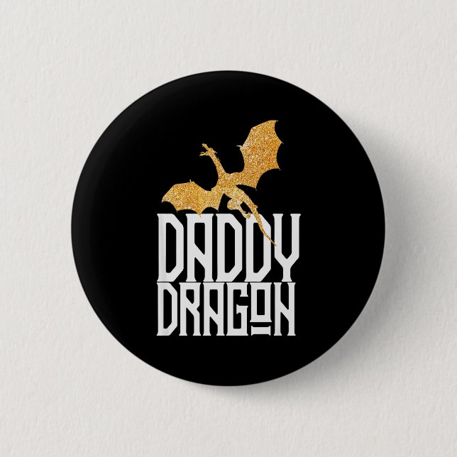 Badge Rond 5 Cm Daddy Dragon Christmas Shirt Matching Family Dad H (Devant)