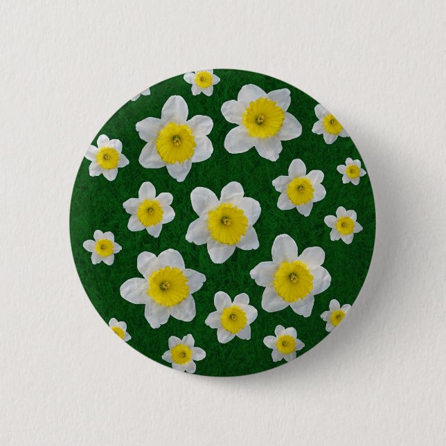 Badge Rond 5 Cm Daffodiques de printemps (Devant)