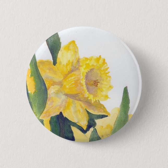 Badge Rond 5 Cm Daffodiques de printemps (Devant)