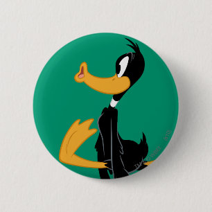 Badge Rond 5 Cm DAFFY DUCK™ Being Crazy