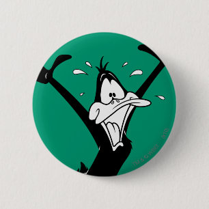 Badge Rond 5 Cm DAFFY DUCK™ Excited