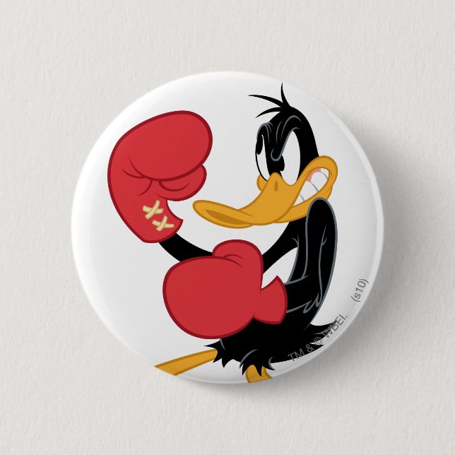 Badge Rond 5 Cm DAFFY DUCK™ la boîte (Devant)