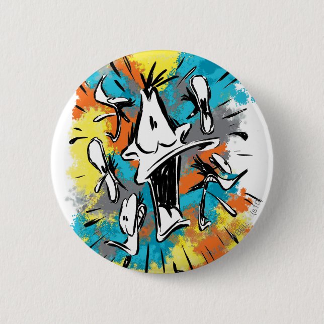 Badge Rond 5 Cm DAFFY DUCK™ Oh My Quaaak (Devant)
