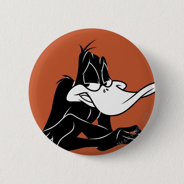 Badge Rond 5 Cm DAFFY DUCK™ Up Close (Devant)