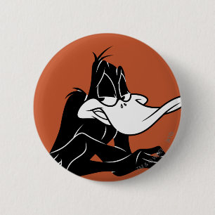 Badge Rond 5 Cm DAFFY DUCK™ Up Close