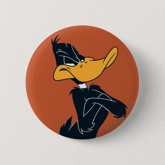 Badge Rond 5 Cm DAFFY DUCK™ with Arms Crossed (Devant)