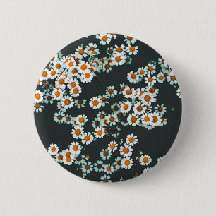 Badge Rond 5 Cm Daisy Daisies Floral