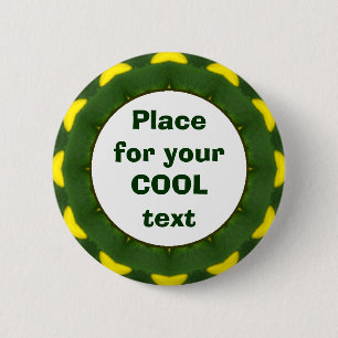 Badge Rond 5 Cm Daisy Mandala Modèle 04