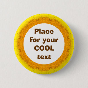 Badge Rond 5 Cm Daisy Mandala Modèle 07