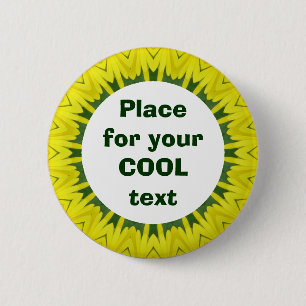 Badge Rond 5 Cm Daisy Mandala Modèle 34