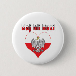 Badge Rond 5 Cm Daj Mi Buzi Eagle Heart