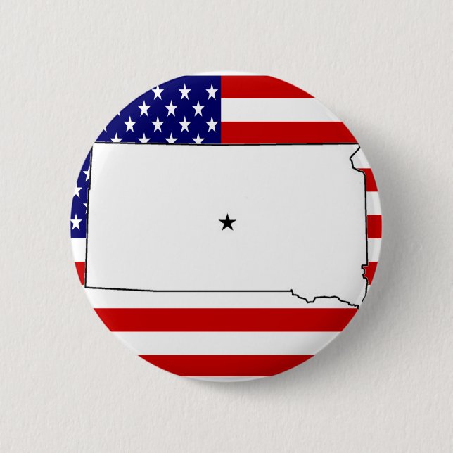 BADGE ROND 5 CM DAKOTA SUD (Devant)