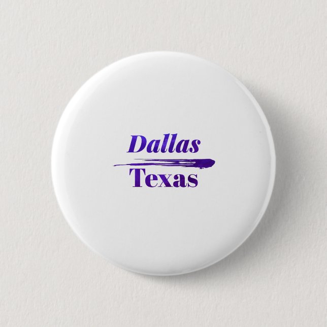 Badge Rond 5 Cm Dallas Texas (Devant)
