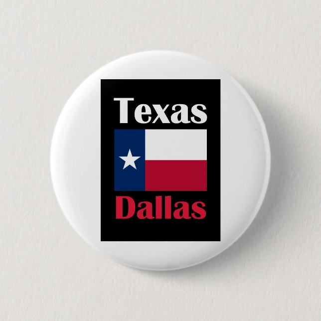 Badge Rond 5 Cm Dallas TX (Devant)