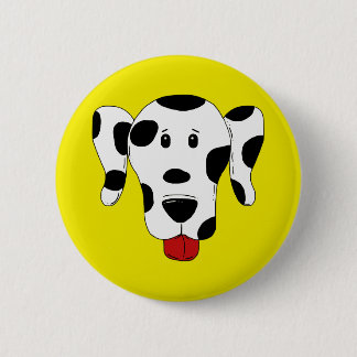 Badge Rond 5 Cm Dalmate drôle