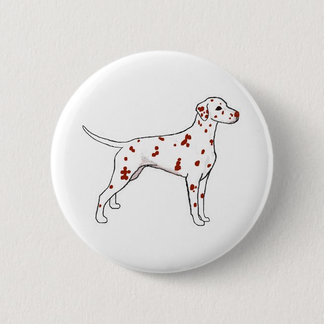 Badge Rond 5 Cm Dalmatie (Devant)