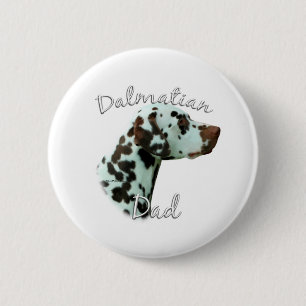 Badge Rond 5 Cm Dalmatien (foie) Papa 2