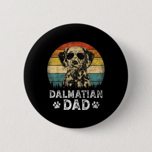 Badge Rond 5 Cm Dalmatien papa Amoureux de les chiens Fête des pèr