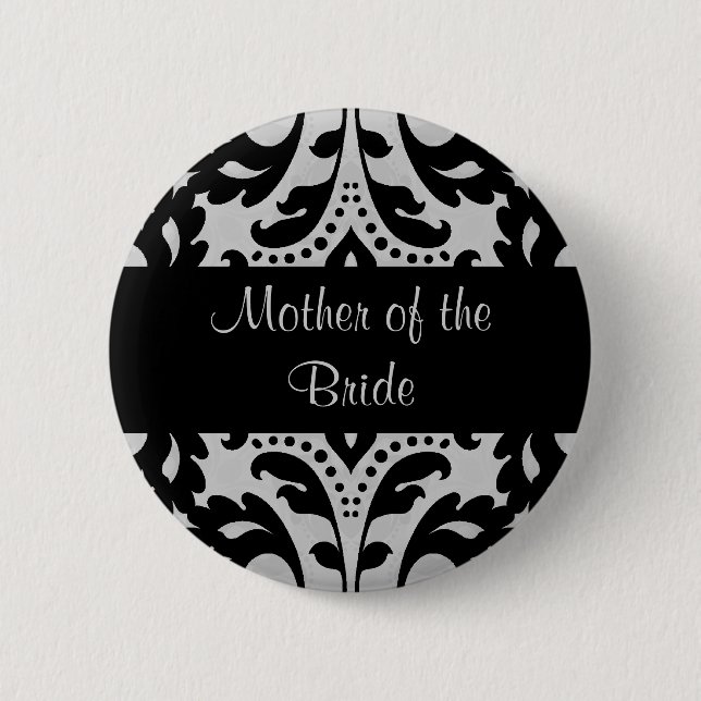 Badge Rond 5 Cm Damas mère de la mariée (Devant)