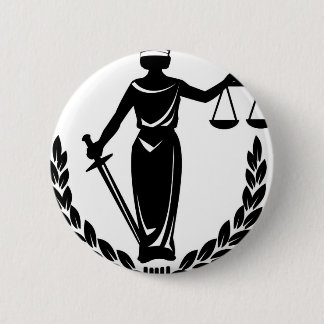 BADGE ROND 5 CM DAME JUSTICE CIE.