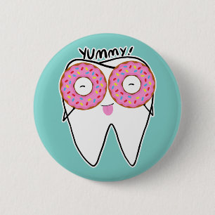 Badge Rond 5 Cm Dame molaire