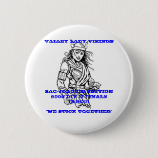 BADGE ROND 5 CM DAME VIKING BUTTON DE VALLÉE