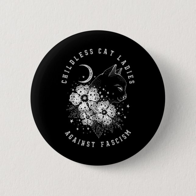 Badge Rond 5 Cm Dames de chat (Devant)