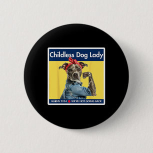 Badge Rond 5 Cm Dames de chien Kamala Harris Président 2024