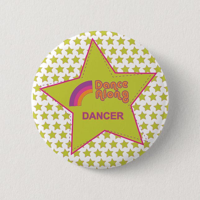 Badge Rond 5 Cm dancealong_dancer_star_button (Devant)