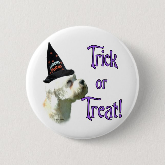 Badge Rond 5 Cm Dandie Dinmont Terrier Trick (Devant)